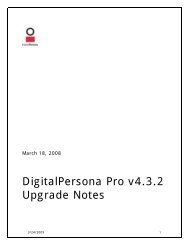 NET Developer Guide - DigitalPersona