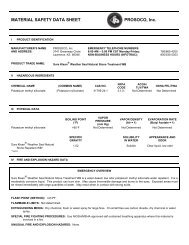 View MSDS - PROSOCO, Inc.