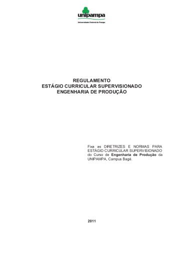 Norma de EstÃ¡gio Supervisionado - UNIPAMPA Cursos