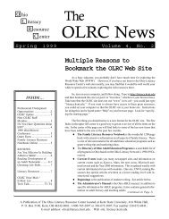 OLRC News - Ohio Literacy Resource Center - Kent State University