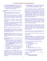 Fatspread Grading and Marking Rules - Agmarknet