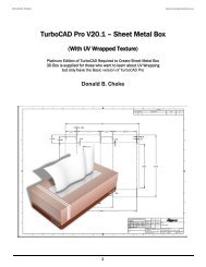 TurboCAD Pro V20.1 Sheet Metal Box SAMPLE - Textual Creations