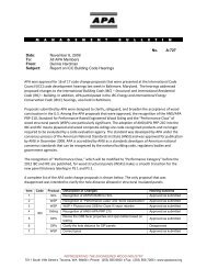 marketing advisory committee memo - APA - The Engineered Wood ...