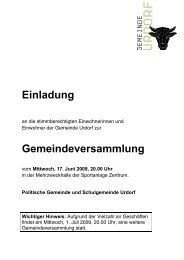 Weisung Juni 2009 [PDF, 960 KB] - Gemeinde Urdorf