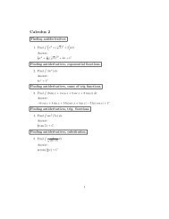 Calculus II Practice Exam (pdf)