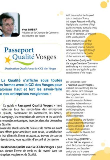 Passeport Qualité Vosges - Bleu Piment