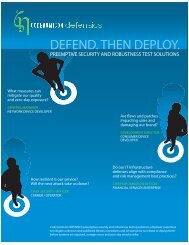 DEFEND. THEN DEPLOY. - Codenomicon