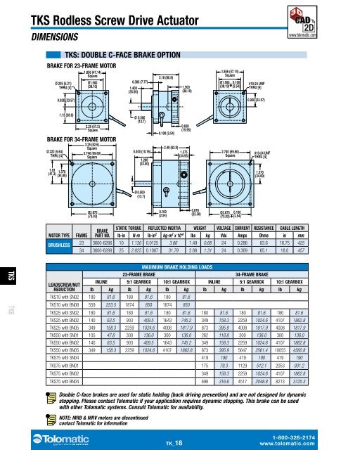 tks & tkb actuators - You are now at the Down-Load Site for Tol-O