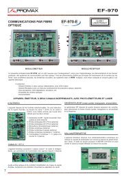 Communicaitions par Fibre Optique - EF-970 - Promax