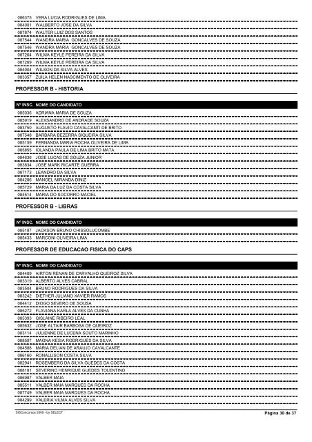 RelaÃ§Ã£o das InscriÃ§Ãµes Indeferidas - Advise