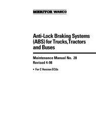 Anti-Lock Braking Systems (ABS) for Trucks ... - Meritor WABCO