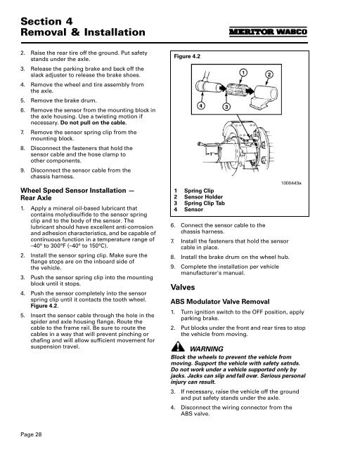 Anti-Lock Braking Systems (ABS) for Trucks ... - Meritor WABCO