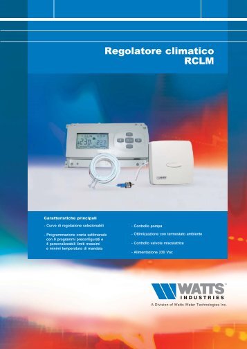Regolatore climatico RCLM - Watts Industries