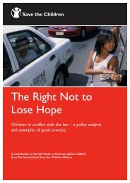 The Right Not to Lose Hope - Violence Against Children - East Asia ...