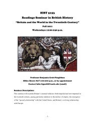 HIST 5153 Readings Seminar in British History