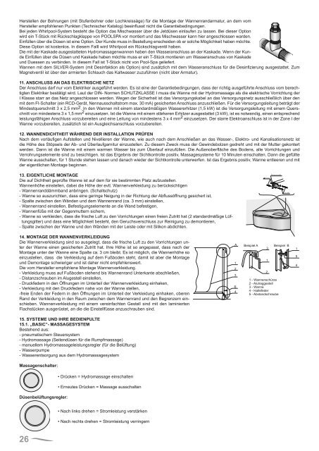 Instrukcja do wanny z hydromasażem