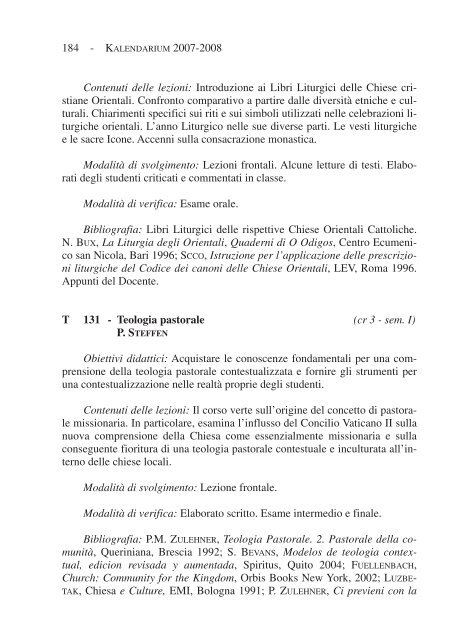 IMPAGINATO 2005 OK - Pontificia UniversitÃ  Urbaniana