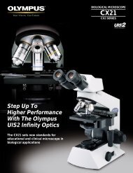 Step Up To Higher Performance With The Olympus ... - GX Optical