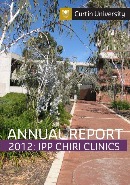 Curtin Interprofessional Education Clinics Report 2012.pdf - Health ...