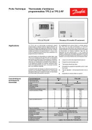TP5000 et TP5000-RF Thermostat d'ambiance ... - Danfoss.com