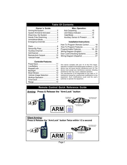 K9-Eclipse Manual.p65 - car alarm