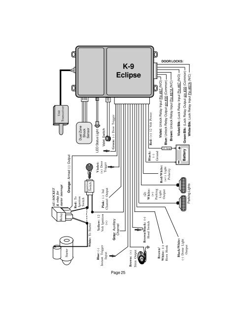 K9-Eclipse Manual.p65 - car alarm