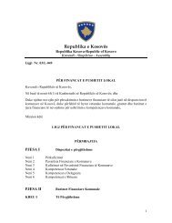 Ligji pÃ«r financat e pushtetit lokal - Asociacioni i Komunave tÃ« KosovÃ«s