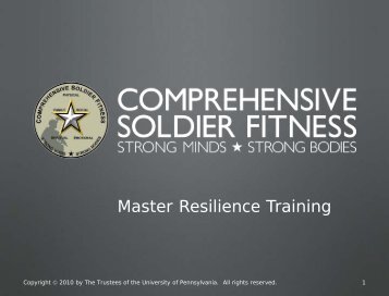 Master Resilience Training - 9Line LLC