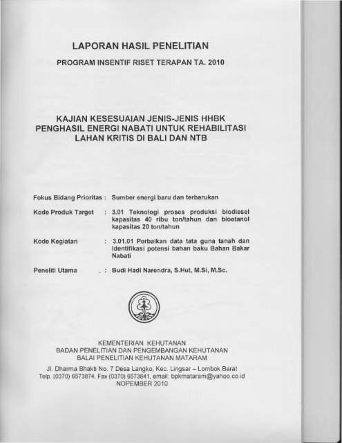 LAPORAN HASIL PENELITIAN - KM Ristek