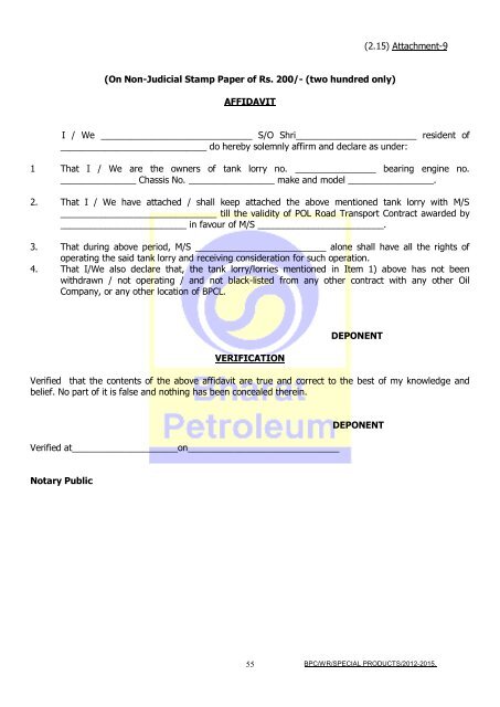 T000003586_FileName1_SPECIAL PRODUCT ... - Bharat Petroleum