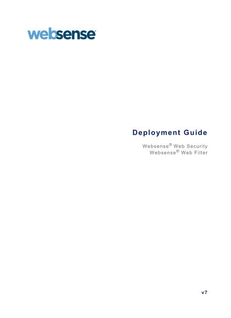 Web Security Deployment Guide (PDF) - Websense