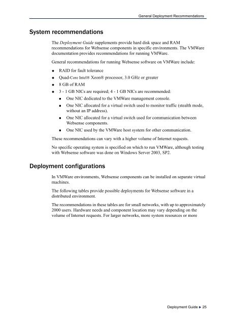Web Security Deployment Guide (PDF) - Websense