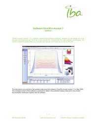 Software OmniPro-Accept 7 - IBA Dosimetry
