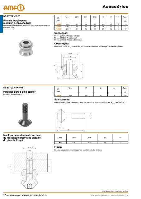 ElEmEntos dE fixaÃ§Ã£o mEcÃ¢nicos - STOCKFER