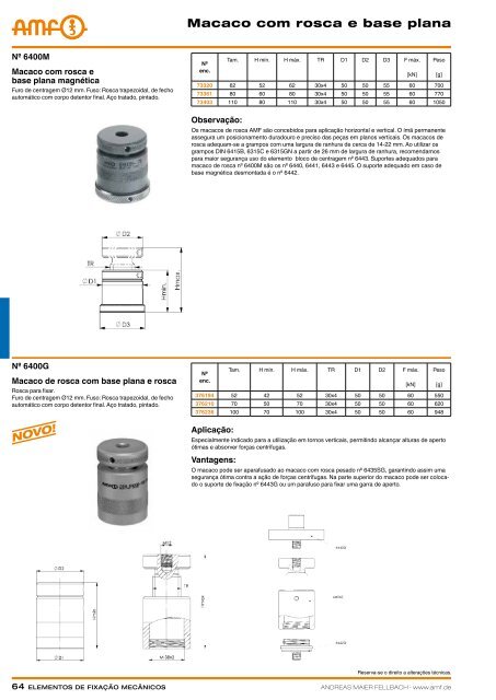 ElEmEntos dE fixaÃ§Ã£o mEcÃ¢nicos - STOCKFER