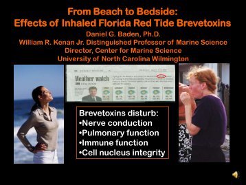 Beach to Bedside- Effects of Inhaled Florida Red Tide Brevetoxins