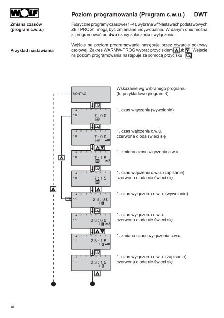 Instrukcja montaÃ…Â¼u i obsÃ…Â‚ugi DWT - Wolf