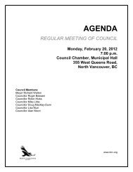 Agenda & Reports - District of North Vancouver
