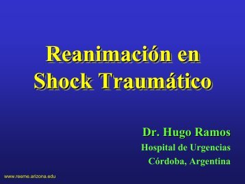 ReanimaciÃ³n en Shock TraumÃ¡tico - Reeme.arizona.edu