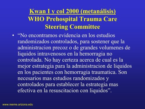 ReanimaciÃ³n en Shock TraumÃ¡tico - Reeme.arizona.edu