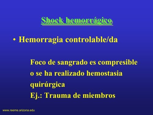 ReanimaciÃ³n en Shock TraumÃ¡tico - Reeme.arizona.edu