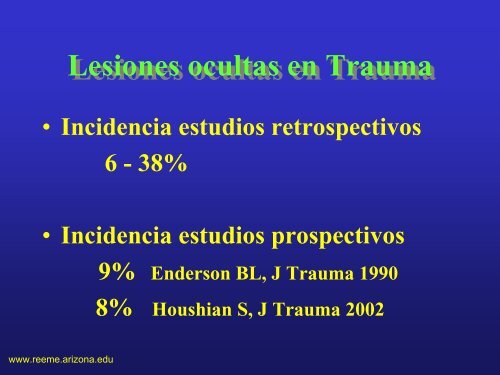 ReanimaciÃ³n en Shock TraumÃ¡tico - Reeme.arizona.edu