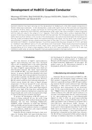 Development of HoBCO Coated Conductor - Sumitomo Electric ...