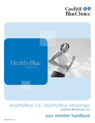 HealthyBlue 2.0/HealthyBlue Advantage Member ... - CareFirst