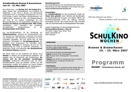 Flyer-Schauburg NEU1 - Bremer Filmkunsttheater