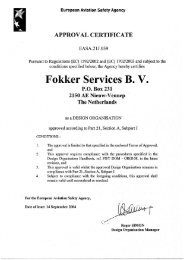 Fokker Services BV PO Box 231 2150 AE Nieuw-Vennep The ...