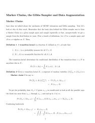 Markov Chains, the Gibbs Sampler and Data Augmentation