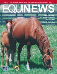 to view Equinews Articles in pdf format. - Kentucky Equine Research