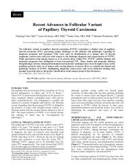 Recent Advances in Follicular Variant of Papillary Thyroid Carcinoma