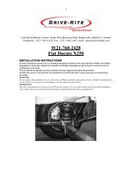 Drive Rite Installation Manual X250 - Outdoor Bits